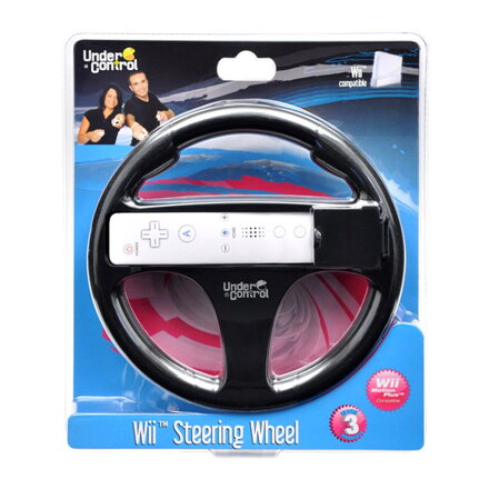 Wii Steering Wheel - čierny