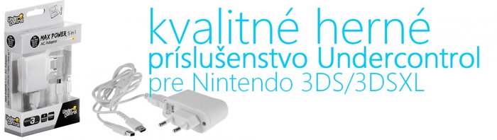 nintendo 3ds a 3ds xl príslušenstvo značky undercontrol