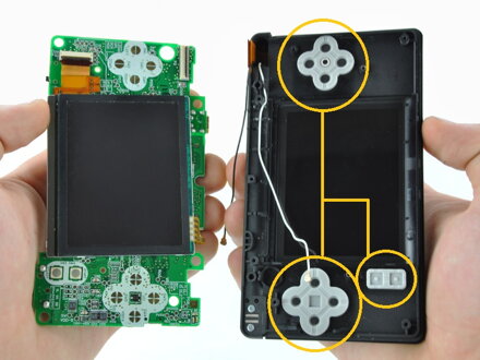 DS Lite gumové podložky pod tlačidlá