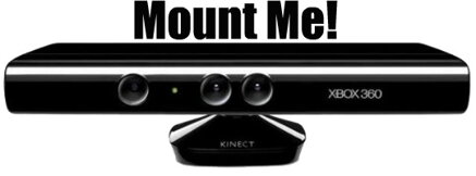 Kinect and Playstation Eye camera mount (X360 + PS3)