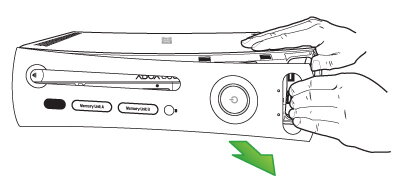 Xbox 360 Faceplate ČIERNY LESKLÝ