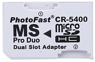 PSP Photofast redukcia 2x micro sd