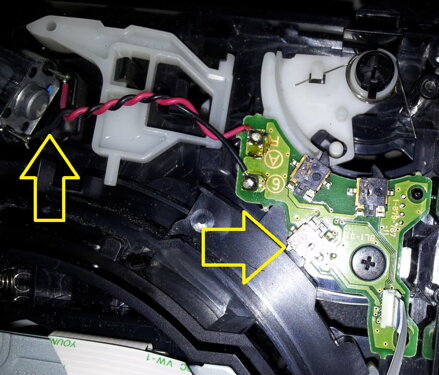 PS3 Slim Sensor Board s motorčekom
