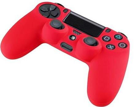 Silikonový obal PS4 červený