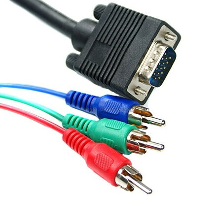 VGA kábel na 3RCA kábel dĺžka 1,5 m