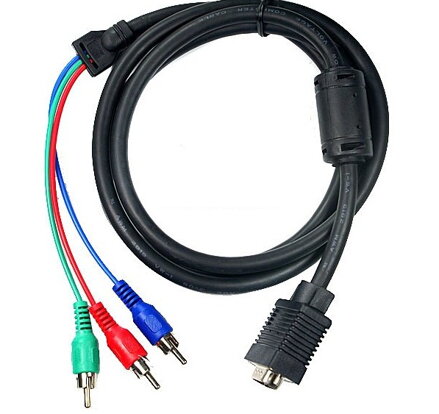 VGA kábel na 3RCA kábel dĺžka 1,5 m