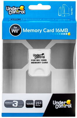 Wii pamäťová karta 16 MB biela