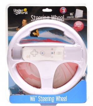 Wii Steering Wheel - biely