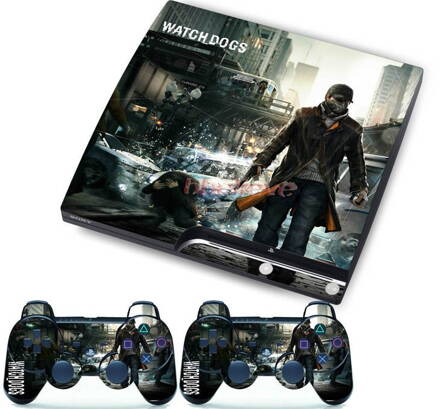 PS3 slim polep Watch Dogs