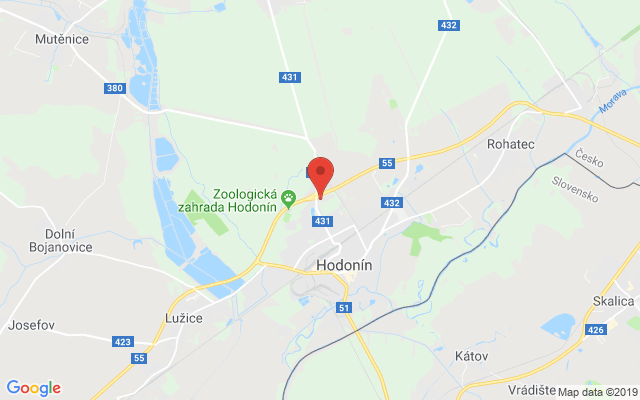 Google map: Hodonín, na pískách 3725/3